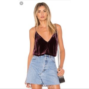 Cami NYC Velvet Olivia Top
